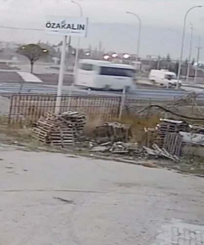 Afyonkarahisar’daki 18 kişinin yaralandığı kaza güvenlik kamerasında