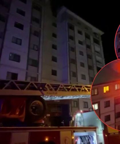 8 katlı binada tüp patladı, 13 kişi alevlerin arasından kurtarıldı