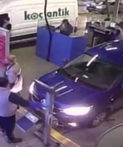 Araç muayene istasyonunda polis memurunun darbedilmesine ait yeni görüntüler ortaya çıktı