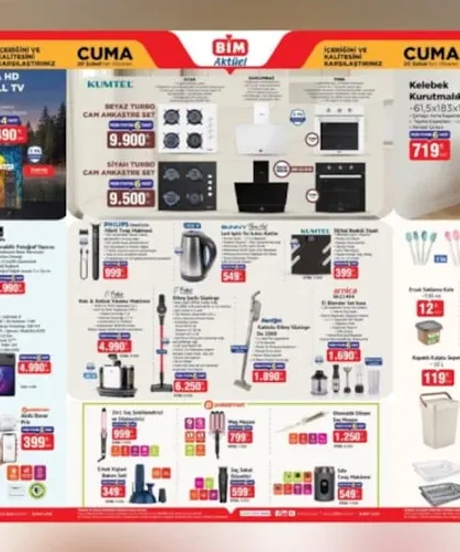 BİM 20 Şubat 2026 Aktüel Kataloğu: Koltuk-Halı Yıkama Makinesi ve 65 İnç QLED TV
