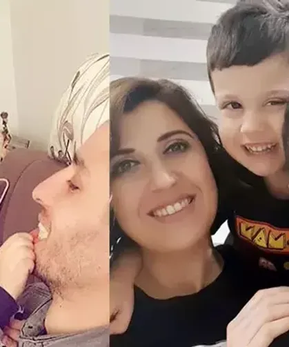 Eşi ve oğlunu öldürüp intih*ra kalkışan sanık, kanla, 'Beni affedin' yazmış