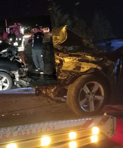 Hurdaya dönen araçtan burnu bile kanamadan çıktı