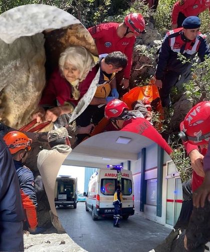 Komşularını dinlemedi, kayalıklarda sıkıştı