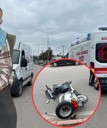 Motosikletle panelvan çarpıştı, 82 yaşındaki sürücü hayatını kaybetti