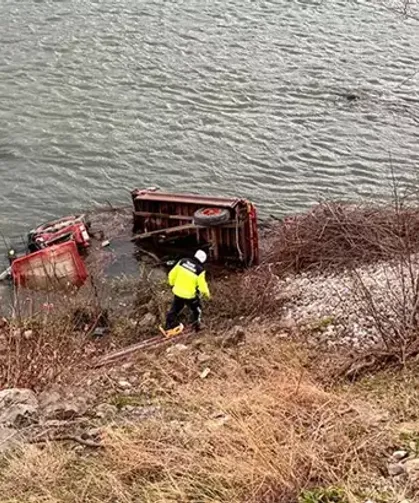 Traktör Kızılırmak Nehri’ne Yuvarlandı: 1 Ölü, 1 Yaralı