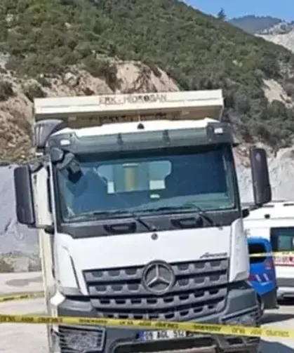 Aydın’da maden ocağı şantiyesinde TIR'ın çarptığı personel öldü