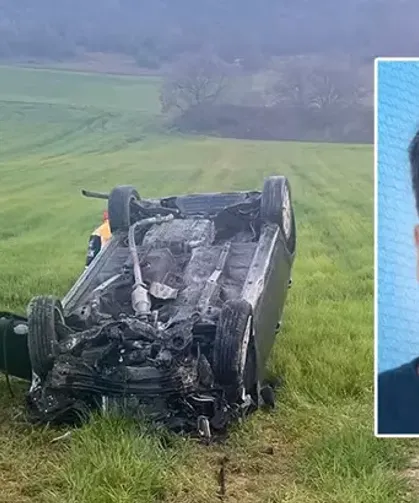 Feci kaza: Takla atan otomobilin sürücüsü öldü