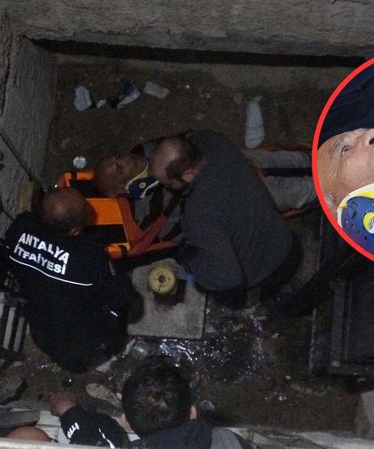 Antalya’da asansörü kontrol etmek isterken boşluğa düştü