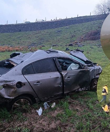 Batman Beşiri’de otomobil uçuruma yuvarlandı! Sürücü ağır yaralandı