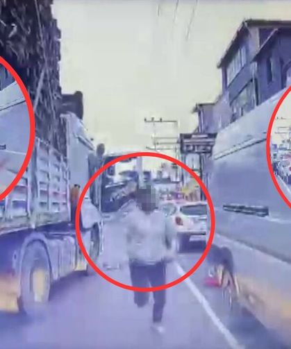 Adana Seyhan’da trafikte dehşet! Tırdaki yolcu bıçakla saldırdı