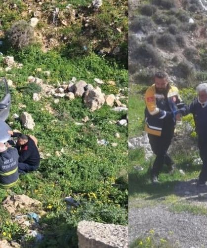 Hatay Defne’de otomobil uçurumdan yuvarlandı: sürücü yaralandı