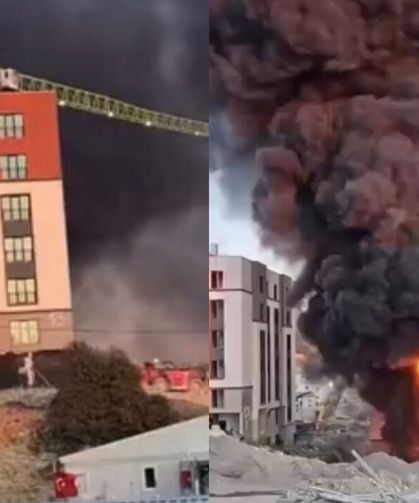 Hatay Samandağ’da TOKİ konutları yakınında yangın paniği