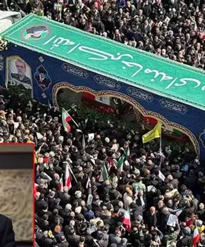 İsrail saldırısında hayatını kaybeden Laricani için cenaze töreni düzenlendi