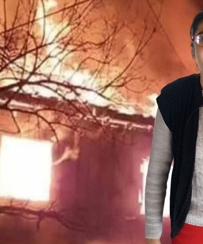 Kayseri'de iki katlı ev kül oldu! Zihinsel engelli Melek Doğan yangında can verdi