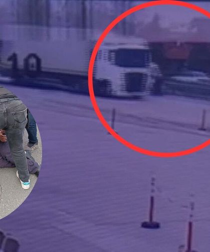 Manisa Salihli’de minibüsün çarptığı yaşlı adam ağır yaralandı O an kamerada