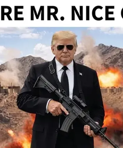 Trump'tan silahlı fotoğrafla İran'a mesaj: Yakında akıllansalar iyi olur