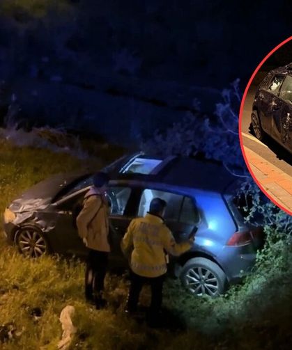 Antalya Gazipaşa’da otomobil 7 metreden düştü! Alkollü sürücü kurtuldu