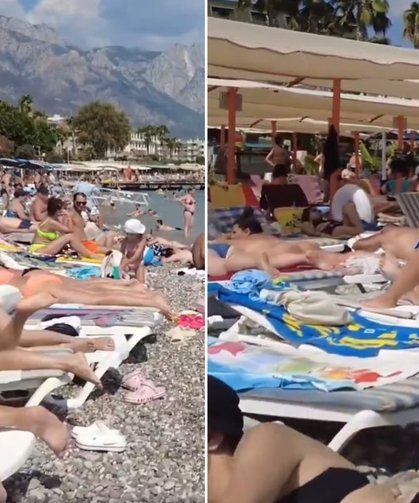 Antalya’da Rus Turistler Plajlara Akın Etti
