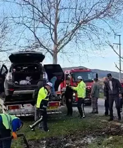 Cip ağaca çarpıp alev aldı, 1 kişi hayatını kaybetti