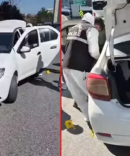 Ter*ristlerin kiraladığı otomobil polis ekipleri tarafından inceleniyor