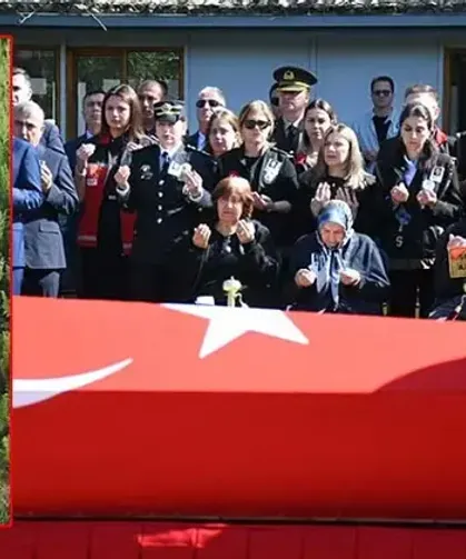 Kazada şehit olan polis memuru için tören düzenlendi