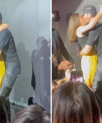Konserde Sahneye Çıkan Hayranıyla Dudak Dudağa Öpüştü