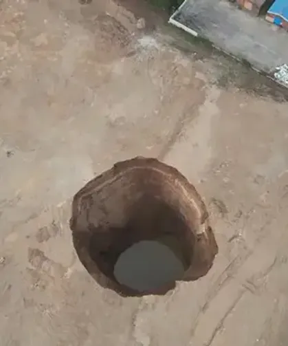 Korkutan görüntü: Oluşan obruğun çapı büyüdü