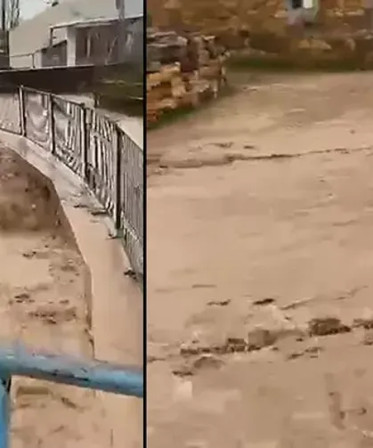 Tarım Arazileri ve Yollar Sular Altında Kaldı