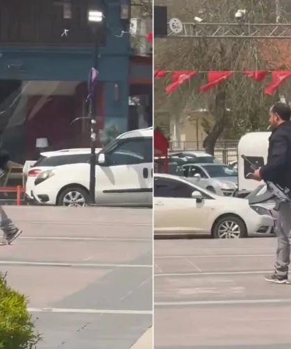 Uzun Namlulu Silahla Rastgele Ateş Açtı