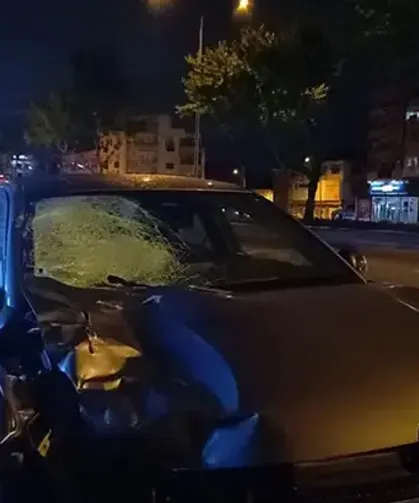 Alkollü sürücünün çarptığı yaya ağır yaralandı