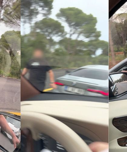 Antalya'da trafikte saldırı: "Görüntüleri hemen sil!"