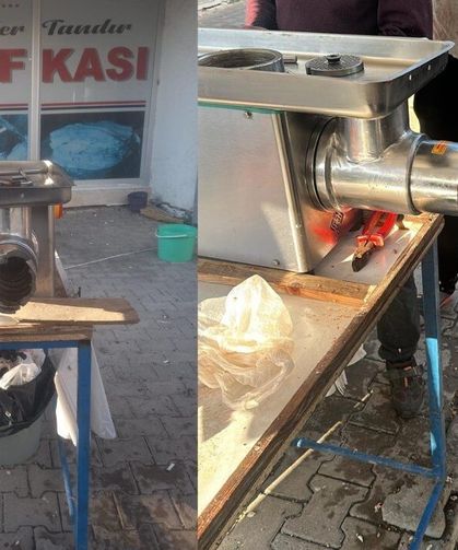 Kurban eti çekerken canından oluyordu! Elini kıyma makinesine kaptırdı