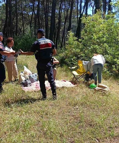 Ormanlara girişler yasaklandı, jandarma vatandaşları tek tek uyardı