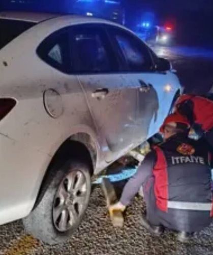 Otomobil sürüye daldı: 2 kişi yaralandı, 40 koyun öldü