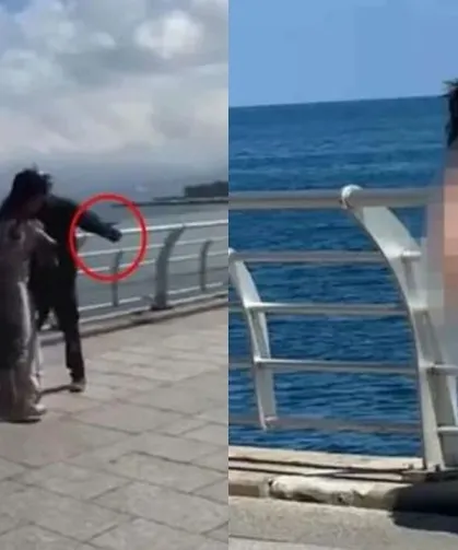 Sahilde Çıplak Dolaşan Kadın Darbedildi!