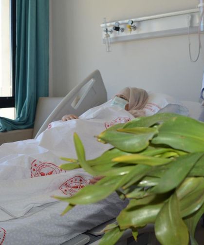 Zehirli ot nedeniyle hastaneye kaldırılan kadın ölümden döndü