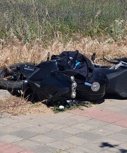 15 metre sürüklendi; kaskı sayesinde ölümden döndü