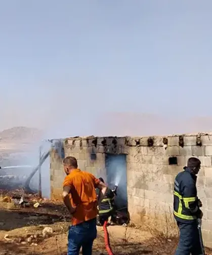 Anız yangını: Yerleşim yerine de sıçradı