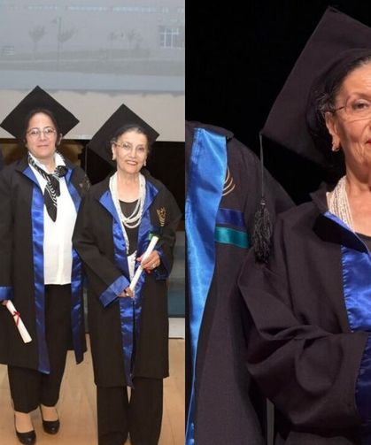Bolu'da 76 Yaşında Üniversiteyi Bitirdi! Mezuniyet Töreninde Kep Attı