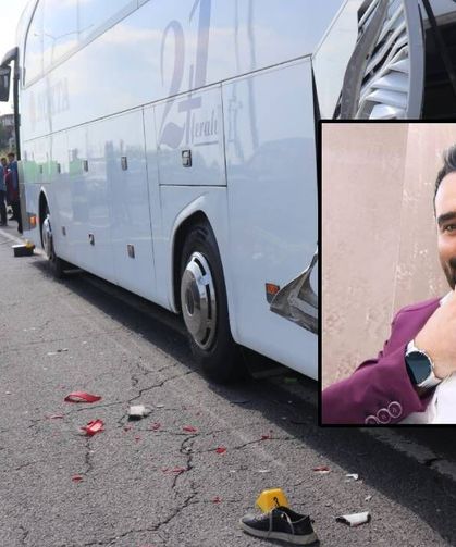 Emniyet şeridinde duran otobüse çarpan motosikletin sürücüsü öldü