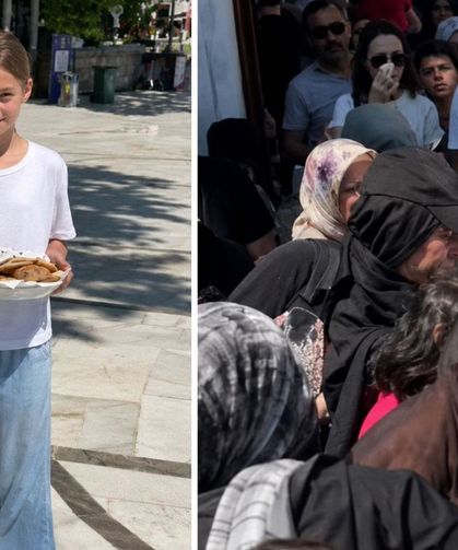 Eyüp Sultan’da Kurabiye Dağıtan Genç Kız Ezilme Tehlikesi Atlattı