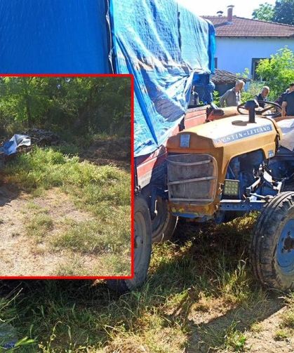 Feci olay: Düştüğü traktör üzerinden geçti