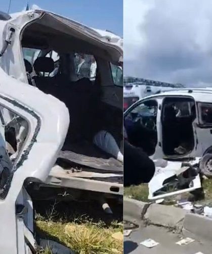 Kafa kafaya çarpışan araçlarda 4 kişi can verdi