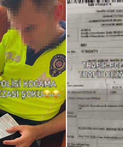 Kurallar Herkes İçin Geçerli! Trafik Polisi Eşine Ceza Kesildi