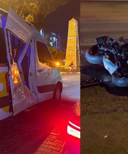 Motosiklet sürücüsü Rus genç hayatını kaybetti