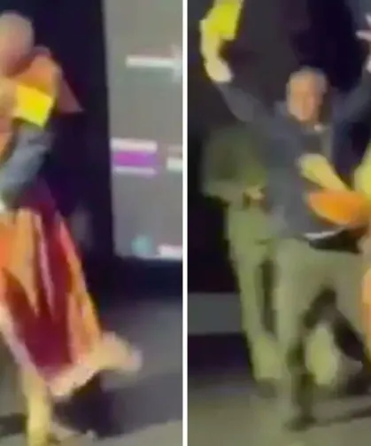Radyo yöneticisi, ödül alan kadın sunucuyu sahnede t*ciz etti!