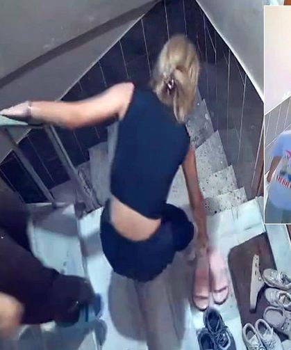 Yaptıkları rezilliği kimse görmüyor sandılar ama kamera kayıttaydı