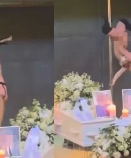 Cenazede Alışılmadık Veda! Yarı Çıplak Direk Dansı Yaptı