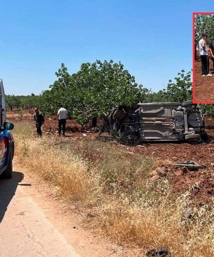 Gaziantep’te takla atan otomobilde 3 kişi yaralandı