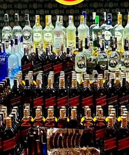 297 şişe sahte alkollü içki ele geçirildi; 1 gözaltı